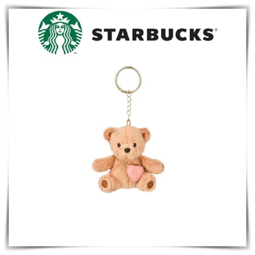 STARBUCKS ベア ファブリック キーホルダー