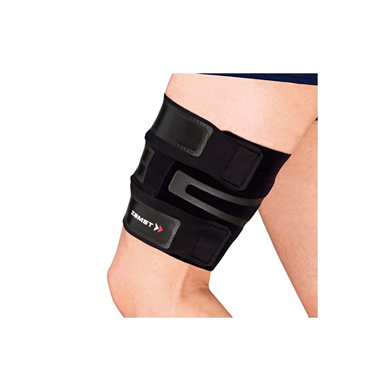 ザムスト(ZAMST) 太もも 用 薄型 サポーター FILMISTA THIGH (フィルミスタ サイ) ブラック Lサイズ 377803