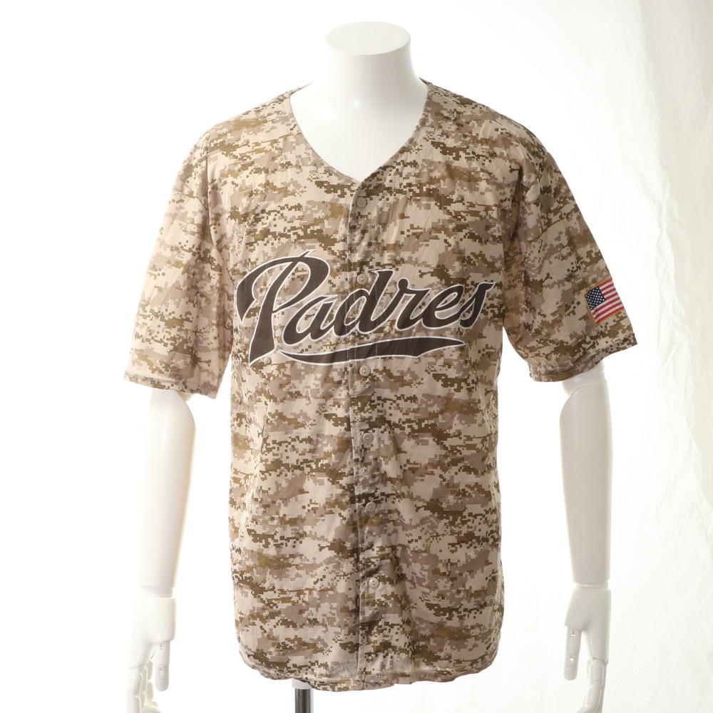 美品 SD ユニフォーム スポーツ 迷彩 カモフラ XL ベースボール 野球 半袖Tシャツ メンズ ERM 0731-R5 中古