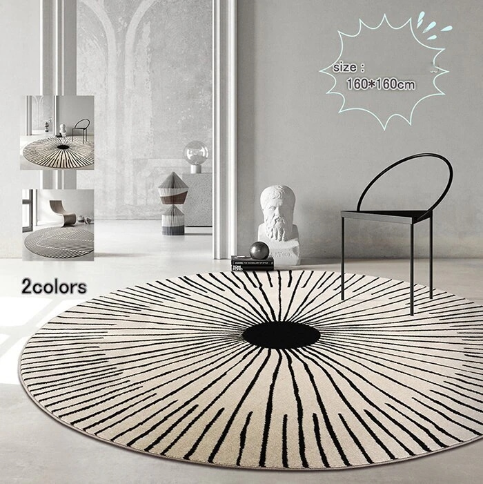 160*160cm ラグ ダウンリンク ラグマット 洗える 北欧 おしゃれ 夏用 シャギーラグ マッ