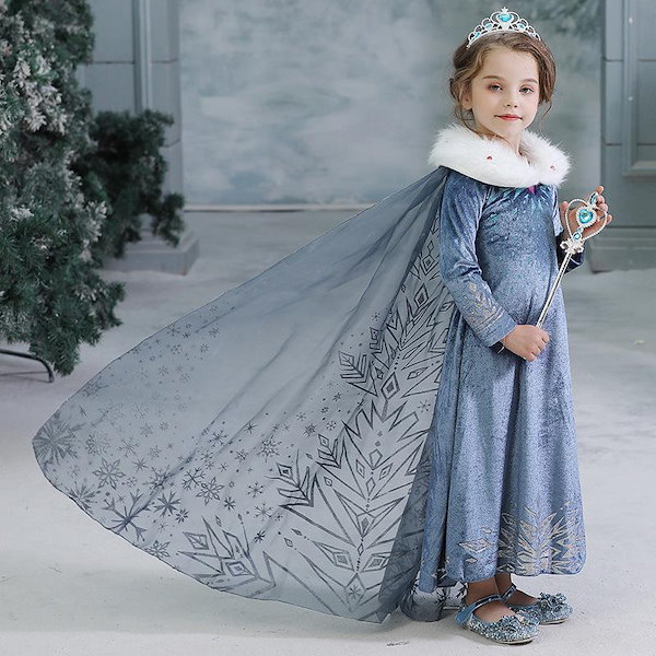 る*な様 エルサ　ドレス エルサ ドレス アナ雪 子供 コスプレ 衣装 プリンセス