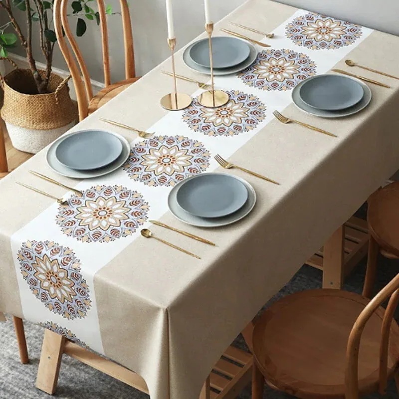 【20点セット】急速出荷テーブルクロス 食卓カバー デスクマット 防水 撥油 風 ビニール PVC製 花柄 汚れ防止 傷