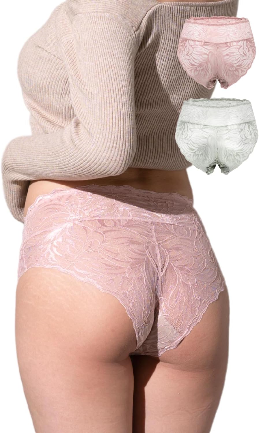 momoful おりもの吸水ショーツサニタリーレースパンツ S シームレス 15ml 30ml おりものシート不要 吸収 給水 大きいサイズ 防水