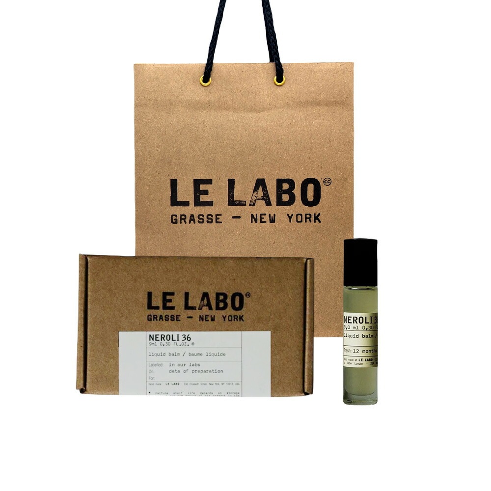 【国内正規品】Le Labo ル ラボ LIQUID BALM (リキッド バーム) NEROLI 36 (ネロリ36) 9mL ショッパー付き プレゼント　ギフト 【公式BOXラッピング】紙袋ショッ