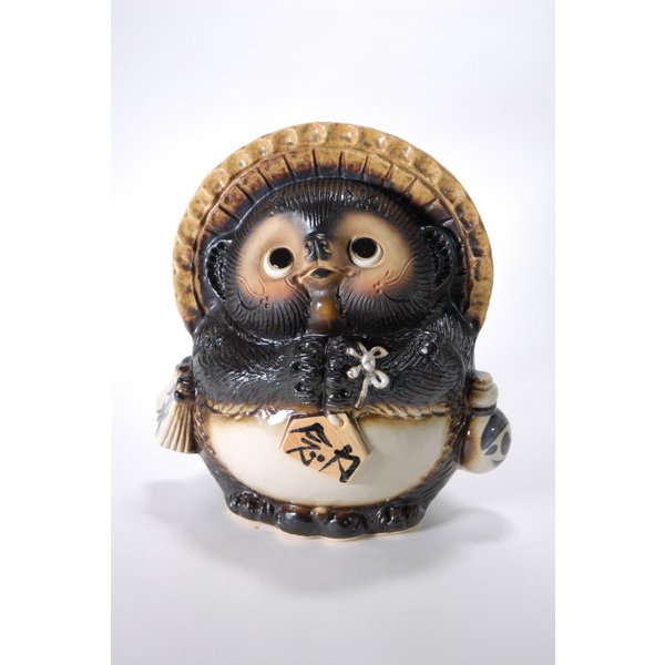 風水たぬき 黒　（小）　厄除け