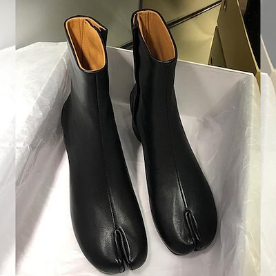 牛革 足袋ホック 秋冬 太ヒール 疲れない カジュアル 通勤 デート こなれ感 足袋ショートブーツ