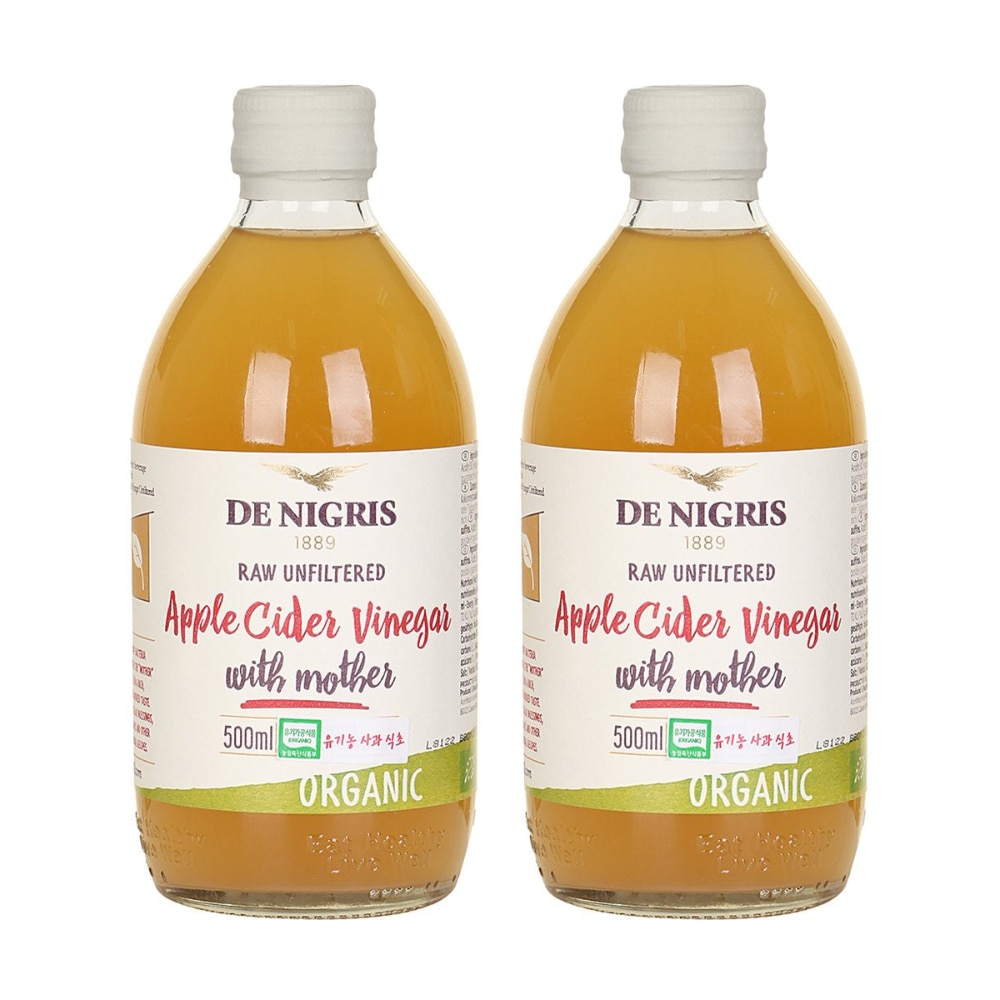 [デニグリス] オーガニック リンゴ酢 500ml x(2個)