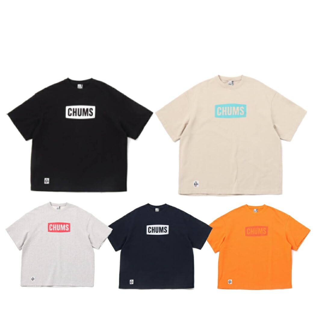 [チャムス] トレーナー Oversized S/S Logo Crew Top LP メンズ Navy×White