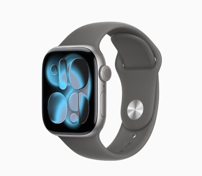 「新品」Apple Watch Series 11 GPSモデル 42mm MEW14J/A-MXLH3FE/A [スペースグレーアルミニウムケース] スマートウォッチ