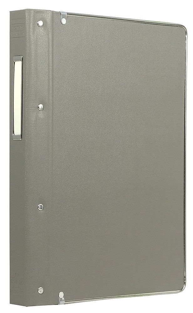 （まとめ買い）バインダーMP PP貼 B5 26穴 100枚収容 グレー ハ-10NM [x3]