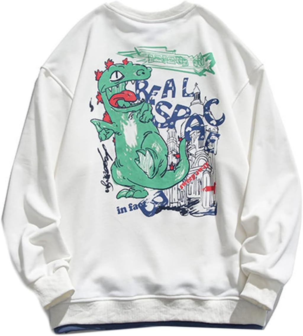 メンズ 長袖 パーカー トレーナー プリント プルオーバー 長袖 オーバーサイズ ファッション 通気性 伸縮性 ラウンドネック 体型パカー 春服 コンフォート ソフト 丈長め カジュアル カッコイイ