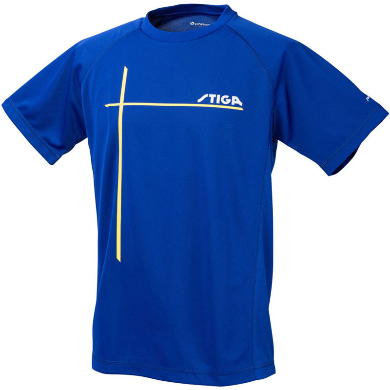 STIGA(スティガ) ファイテンコラボシャツ ロイヤルブルー 男女兼用 M 卓球 ゲームシャツ (1854486605)