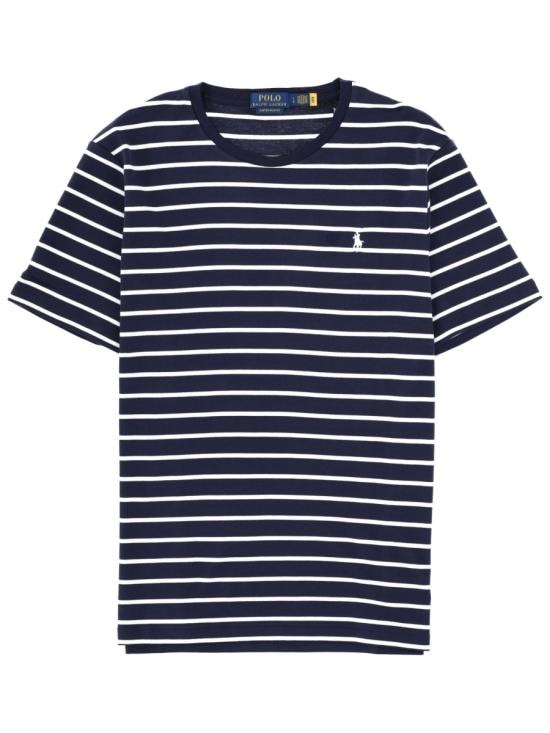 POLO RALPH LAUREN Men T-Shirts 710B16648 001REFINEDNAVY WHITE BLUE