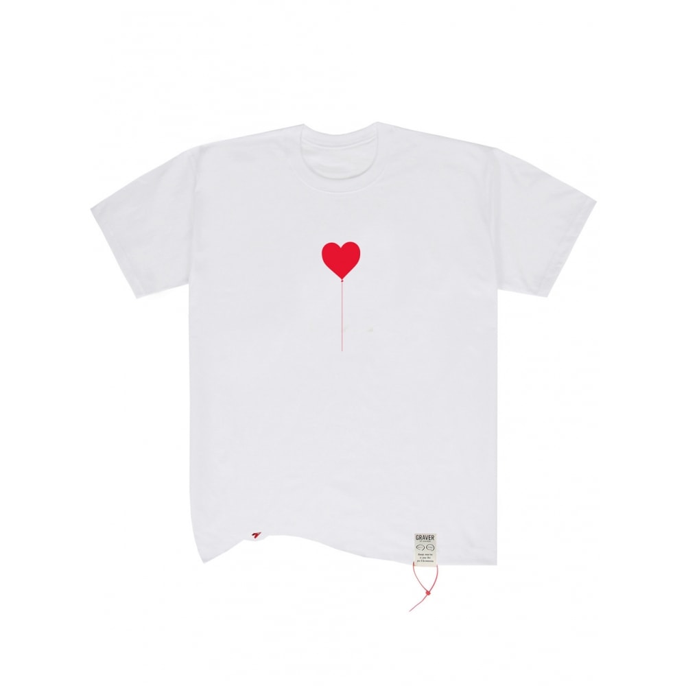 GRAVERハートバルーンTONGSプリント半袖Tシャツ鉗子付き 7,444円