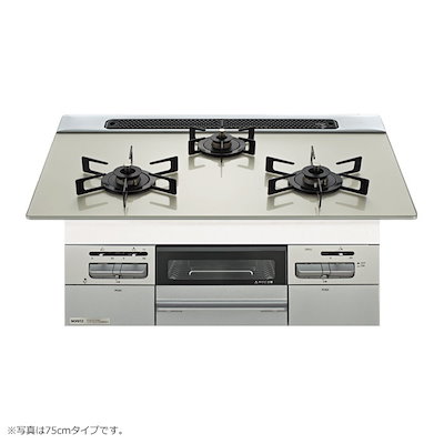 プロパンガス用 60cm天板ビルトインコンロ Mikke ミッケ N3WV6RWAP2SIEC-LPG ムーンシルバー