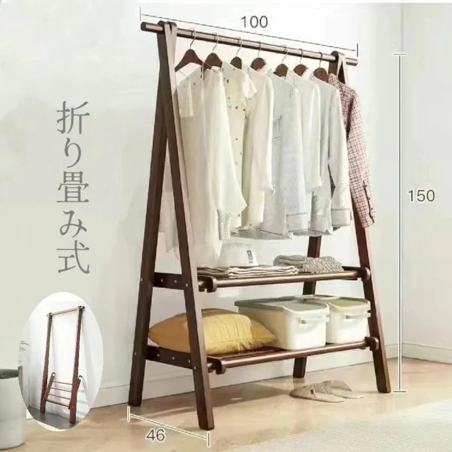【短納期】ハンガーラック スリム 頑丈 おしゃれ 木製 diy 棚付き パイプハンガー 洋服掛けラック 白 省スペース 収納 北欧 制服 シンプル かわいい JP風