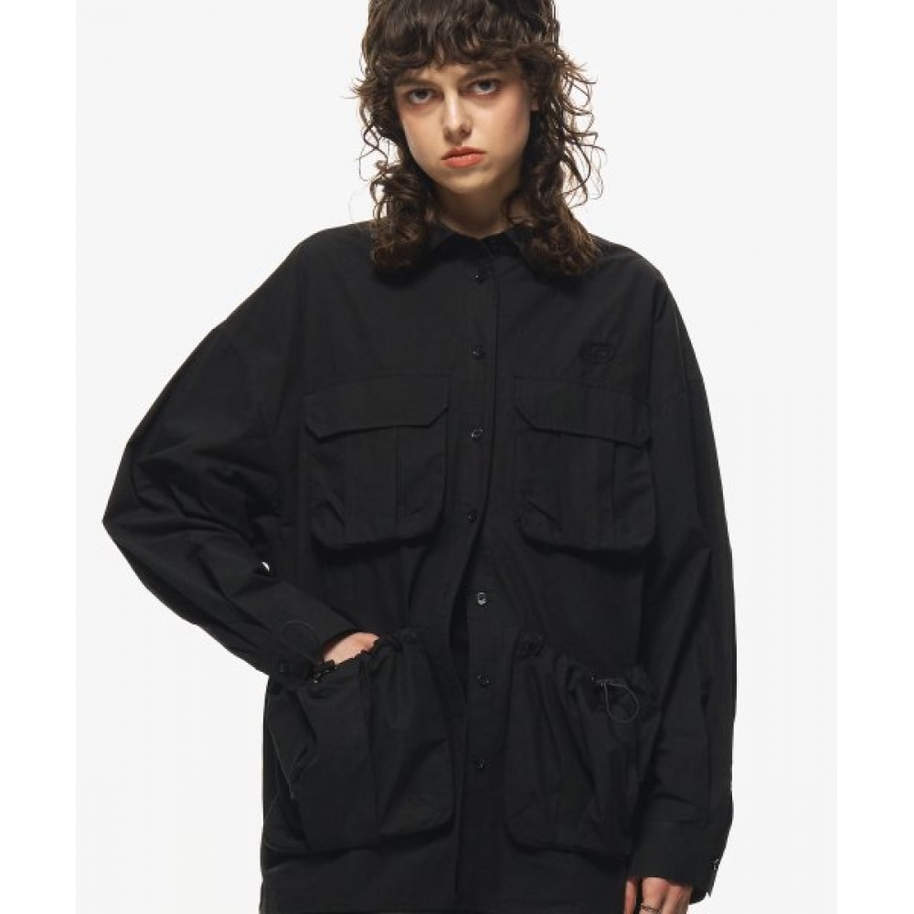 CPGN STUDIO サファリストッパーカーゴシャツブラック