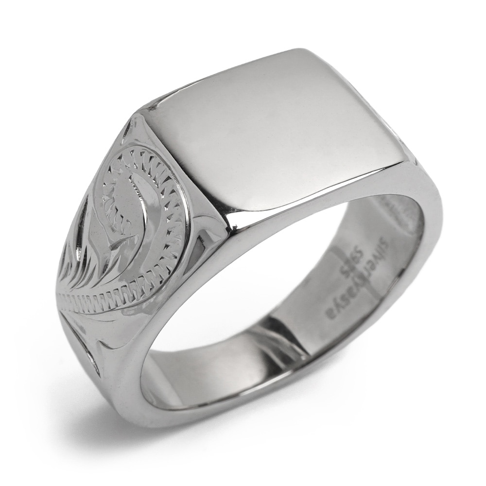 シルバー925 ハワイアン印台リング [rs232]