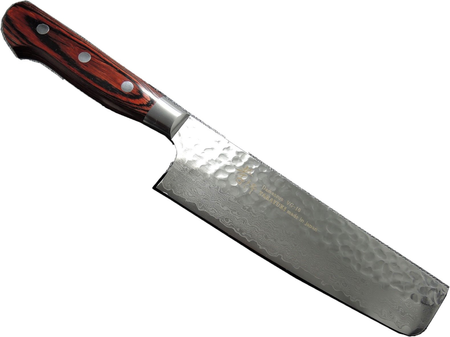 槌目ダマスカス VG10割込み 33層 菜切り160mm 07393
