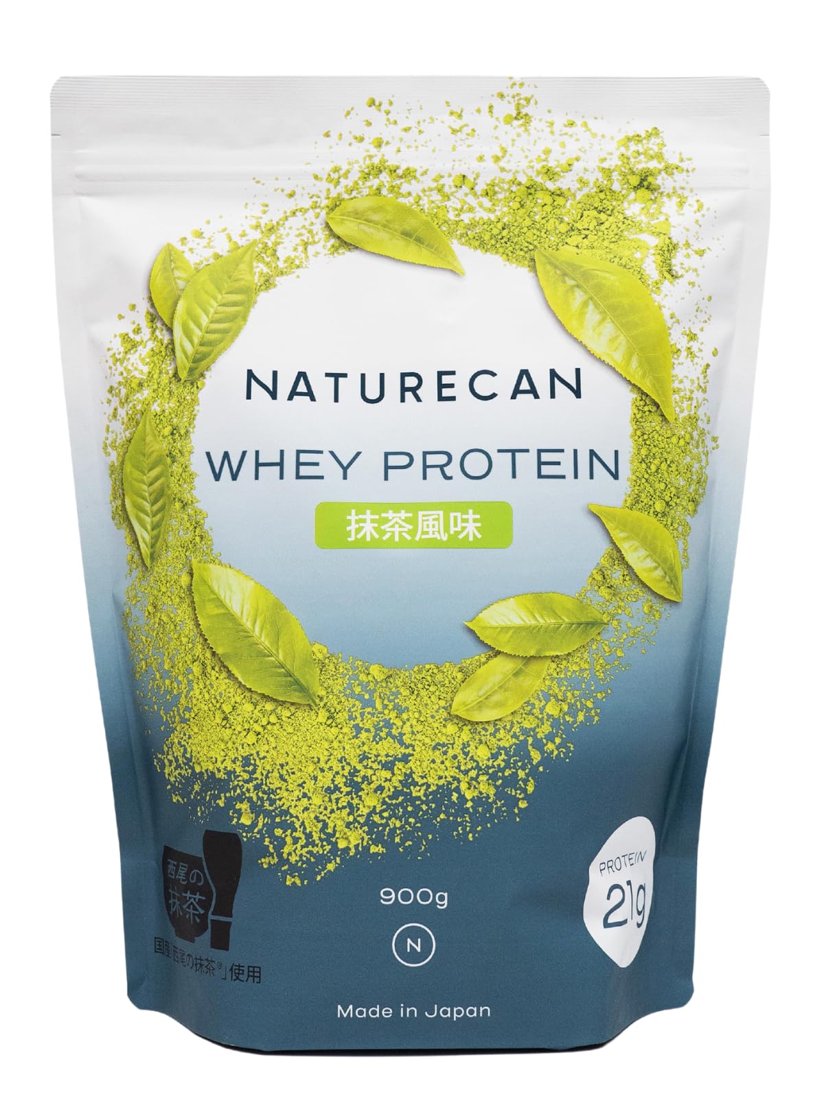 Naturecan ホエイプロテイン (900g / 30食分 / プロテイン 21g)(WPC/抹茶味/国産抹茶使用) ダイエット/低糖質/低脂質