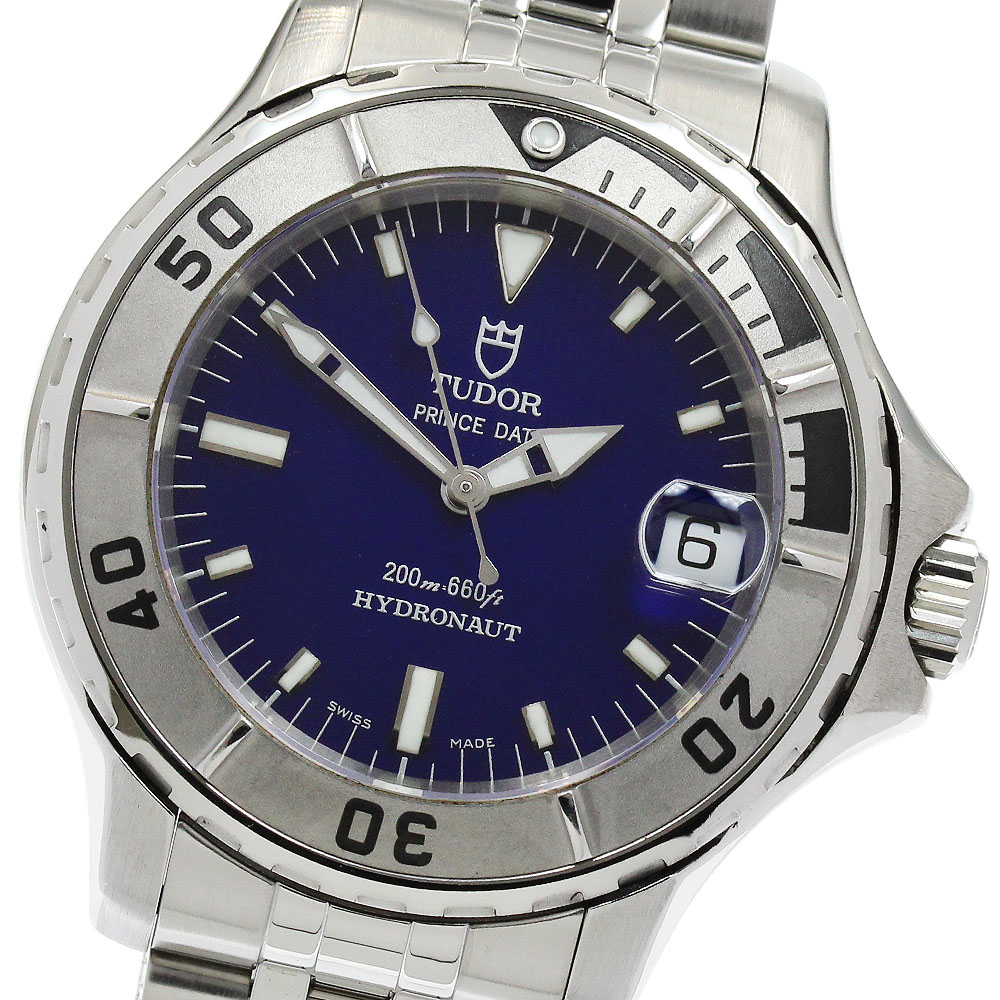 チュードル TUDOR 85190P ハイドロノート デイト 自動巻き メンズ 美品 保証書付き_933143【中古】
