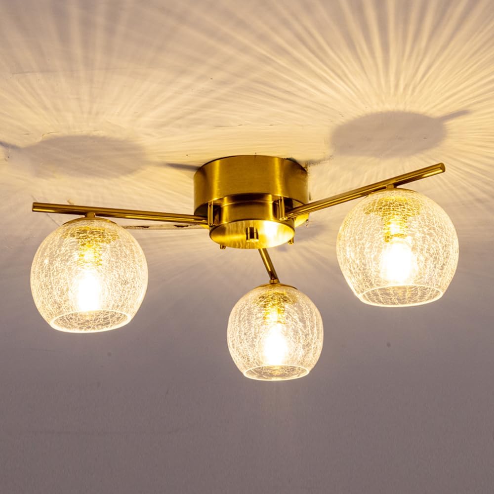 Chende シーリングライト ゴールド Amazon.co.jp : Chende シーリングライト 6灯 真鍮 LED スポットライト