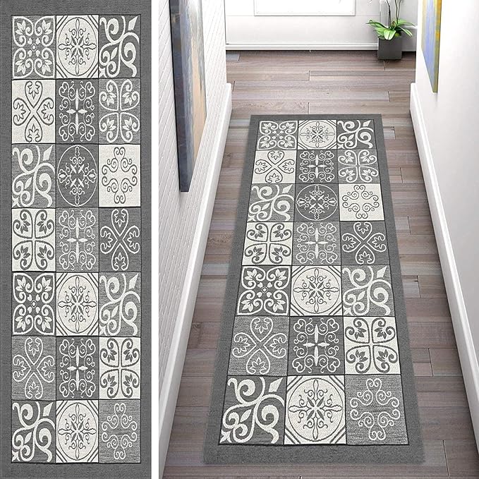 キッチンマット ポーチマット 110x280cm お手入れ簡単 滑りにくい 滑り止めマット チェアマット 大きいサイズ 丸洗いOK 折りたたみ可能 電気毛布を掛けられる ドライF対応