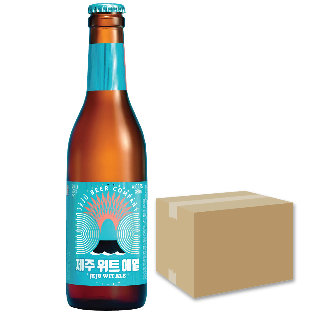 済州 エール ビール(瓶) 24本 箱売り 1BOX 330ml / JEJU WIT ALE ゼジュチェジュウ ウィート
