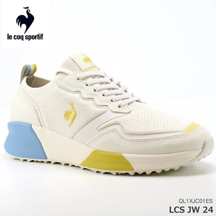 スニーカー sportif LCS JW 24 エクリュ/ソーラーイエロー/ホライゾンブルーQL1XJC01ES レディース スニーカー コート系スニーカー