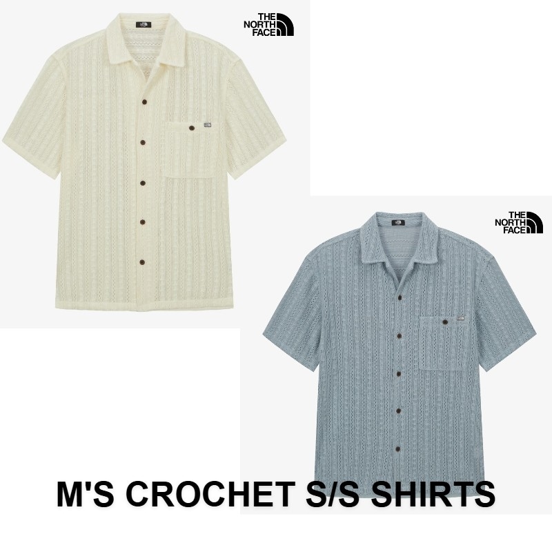 韓国正規品保証 関税負担なしNH8SS08A MS CROCHET S S SHIRTSデイリー 基本 着装 男子 女子 人気 韓国 ファッション 男女共用 アウトドア