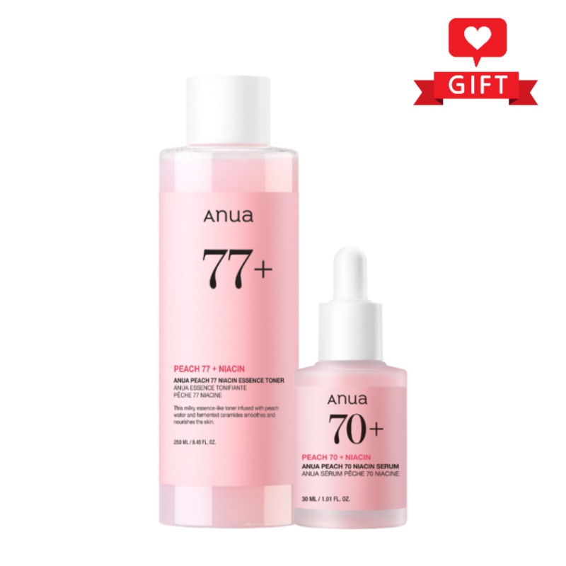 ピーチ ナイアシンアミド 2種セット (セラム30ml+トナー250ml) / 韓国化粧品セット / 保湿スキンケア / トーンアップ美容液