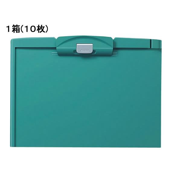 クリップボードH A4ヨコ 長辺とじ 緑 10枚 コクヨ ﾖﾊ-H73NG