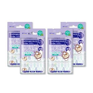 ソフティーン トイレに流せる おしりふき 厚手 ミニ 7枚入6個 ノンアルコール 体拭き 災害 断水 敏感肌 7枚入6個 4セット