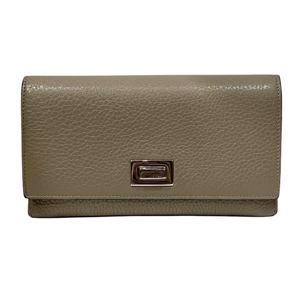 フェンディ FENDI ピーカブー 8M0437-A91B-209-1835 グレージュ 【中古】