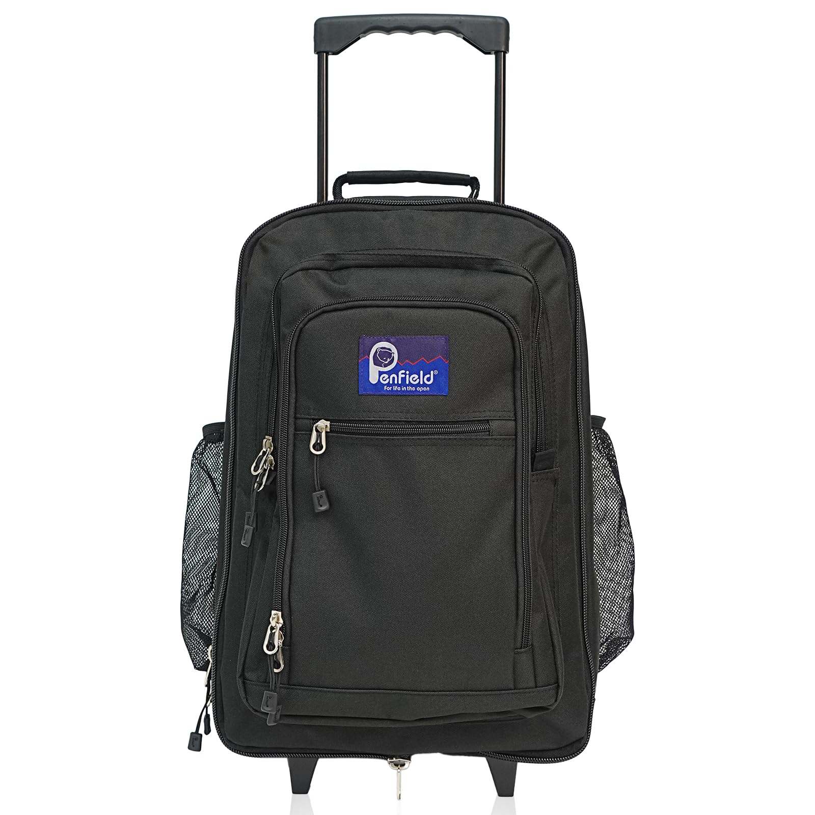 全国送料無料 [ペンフィールド] キャリーリュック 2WAY キャリーケース リュック 大容量 拡張可能 タイヤカバー付 メンズ 20269505 ブラック F