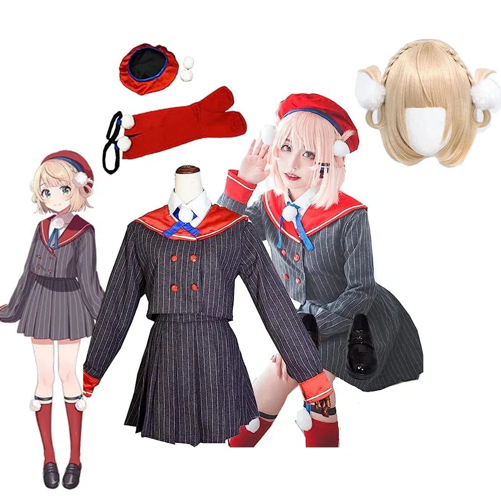 にじさんじ所属 バーチャルYouTuber VTuber にじさんじ 時雨羽衣 しぐれうい ウィッグ 追加可 コスプレ衣装 コスプレ 衣装 仮装 ハロウィン クリスマス 学園祭 ステージ服 舞台服