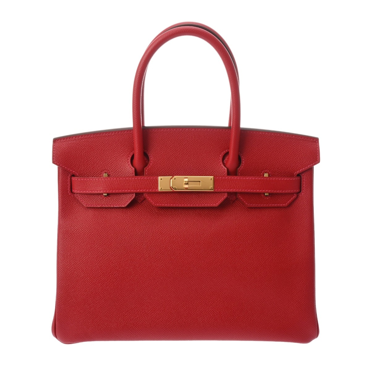 バーキン 30 ルージュカザック R刻印(2014年頃) レディース ヴォーエプソン ハンドバッグ Aランク 中古 銀蔵 711,095円