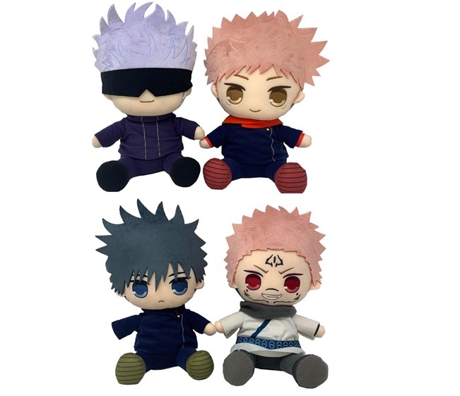 呪術廻戦 きゅるまるBIGぬいぐるみ 全４種セット 25cm 虎杖悠仁　五条悟　伏黒恵　両面宿儺