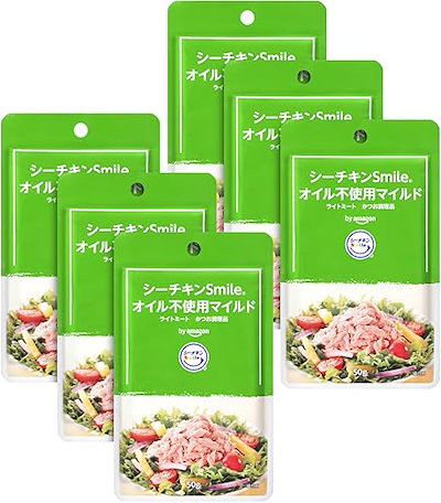 他サイト： by Amazon シーチキンSmile フレーク オイル不使用 マイルド 50g×6個の商品画像
