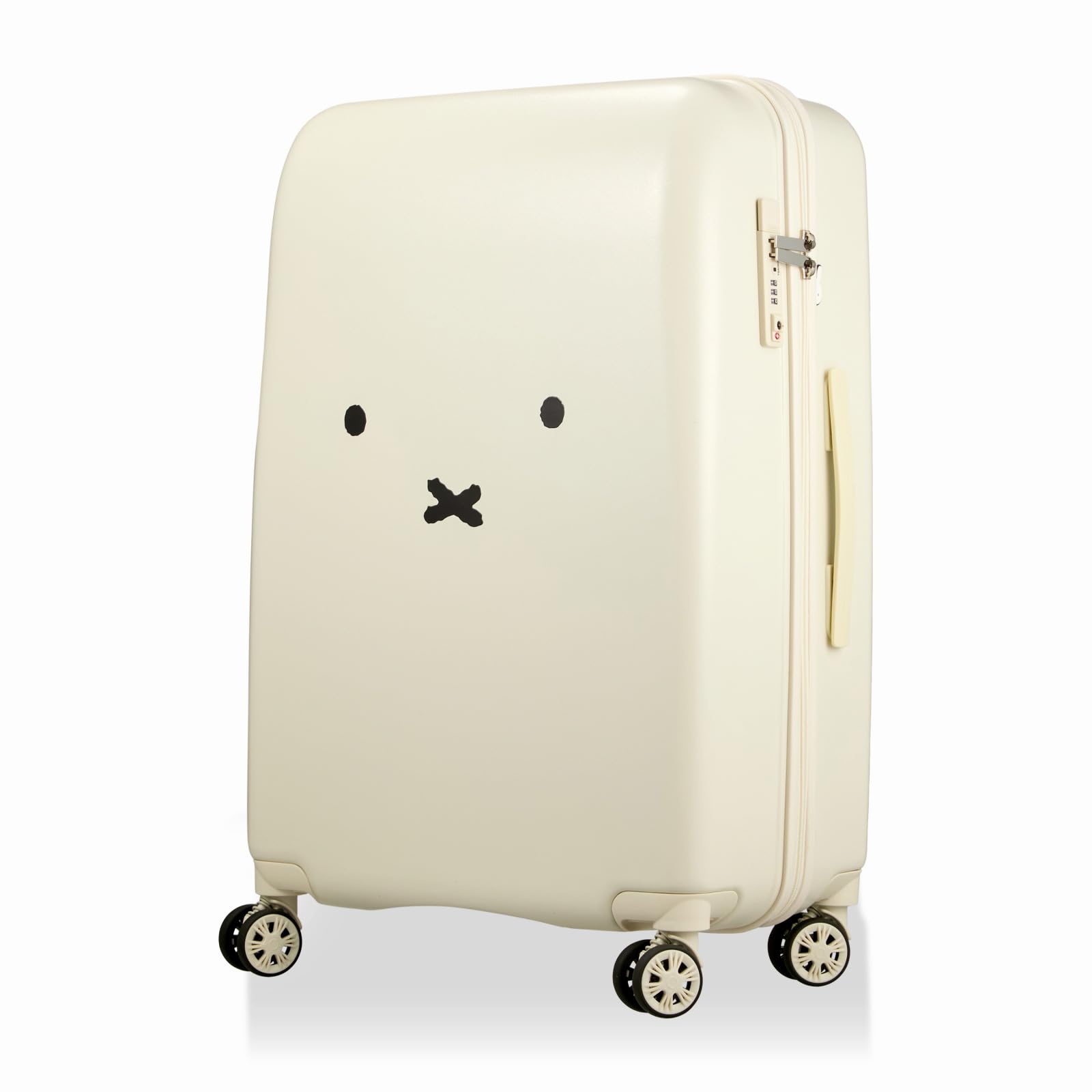 [シフレ] スーツケース Lサイズ シフレロック 2WAYロック TSロック サスペンションキャスター miffy 81L 72cm 4.6kg B130.フェイスWH/SV