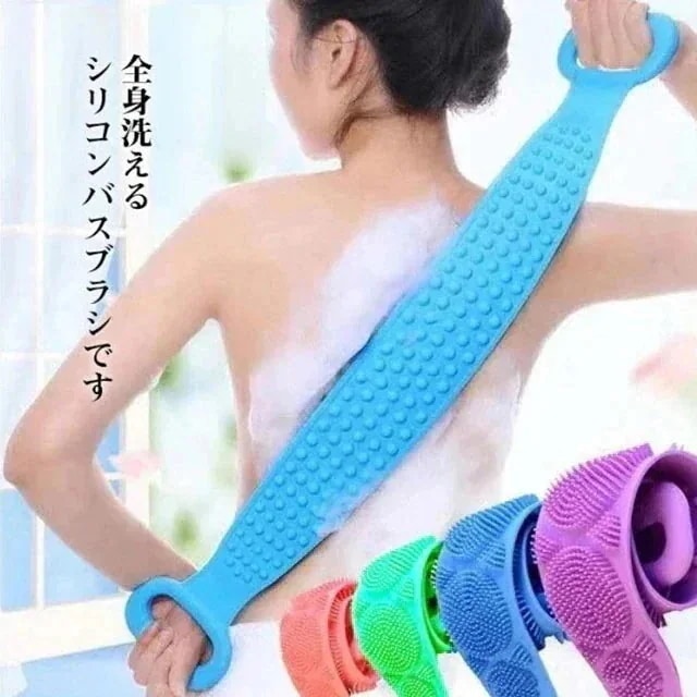ボディブラシ シャワーブラシ ボディスポンジ シリコンバスブラシ バックブラシ 体洗いブラシ 角質除去 美肌効果 柔らかい スキンケア