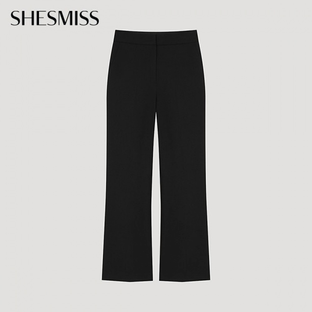 (Shes Miss) バックバンディングスリムブーツカットパンツ_swwslo41040_BK