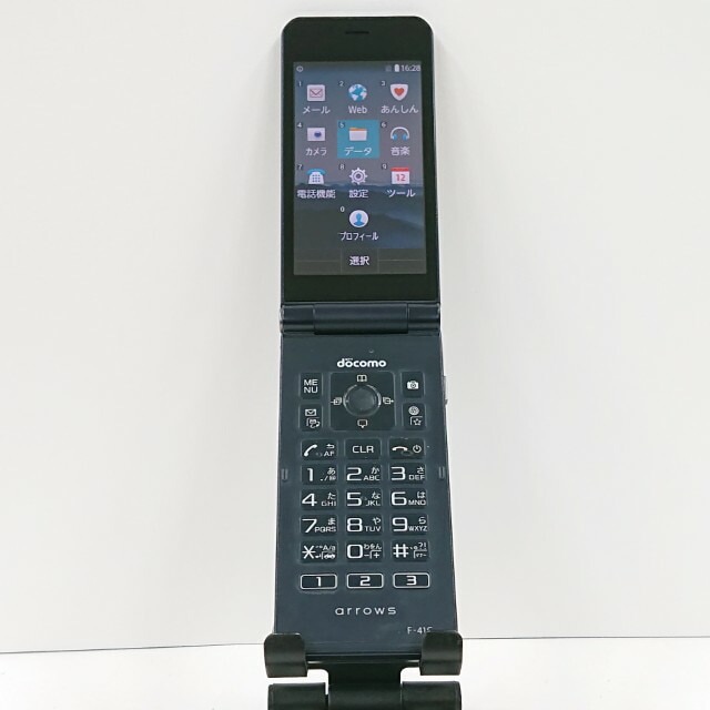 arrows ケータイ ベーシック F-41C ドコモ ネイビー 送料無料 本体 c17147 【中古】