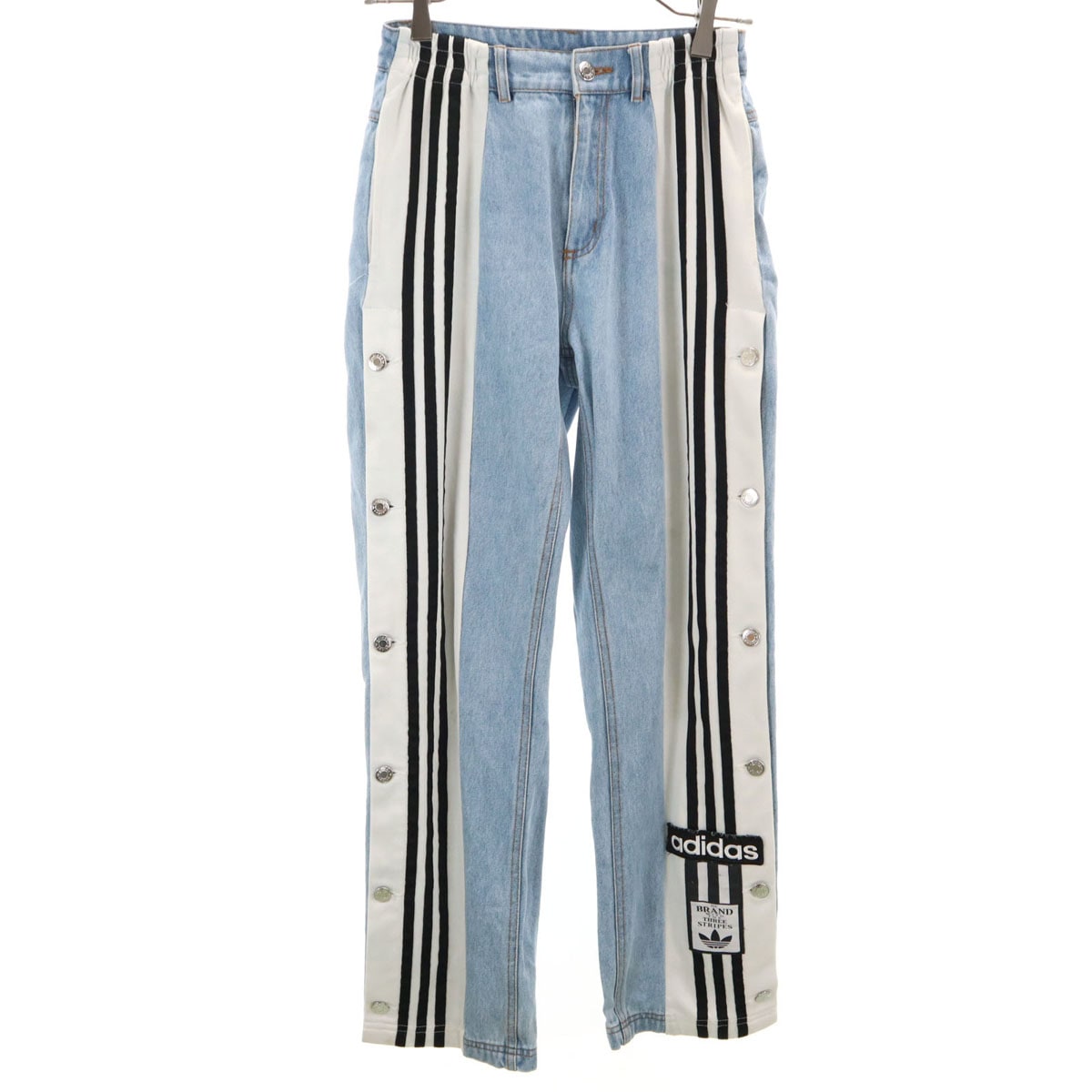 adidas Originals アディダスオリジナルス ストレートデニムパンツ S ブルー系 レディース 古着