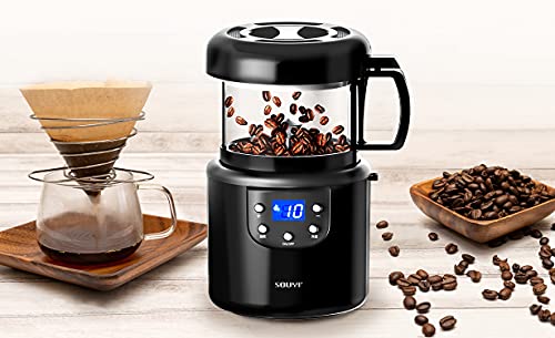 コーヒー豆焙煎機 コーヒーロースター ムラが出ない熱風式 自動冷却機能 生豆ロースト 小型 珈琲生豆