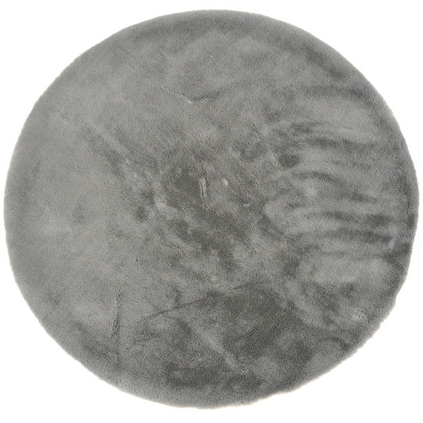 ラビットファータッチ プレミアム ラグ ラパン 直径140cm グレー メーカー直送