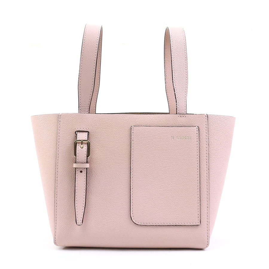 ヴァレクストラ Valextra ハンドバッグ バケットバッグ マイクロショルダー レザー ライトピンク レディース 90007g 64,900円