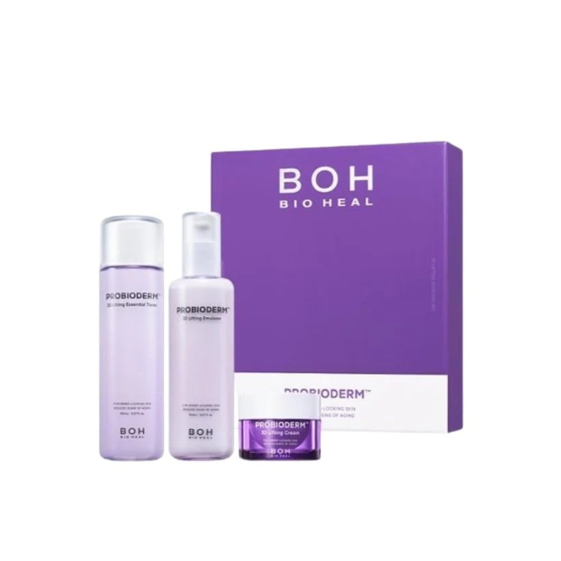 プロバイオダム 3Dリフティング スキンケア 2点セット（エッセンシャル トナー 150ml + エマルジョン 150ml）+クリーム 15ml