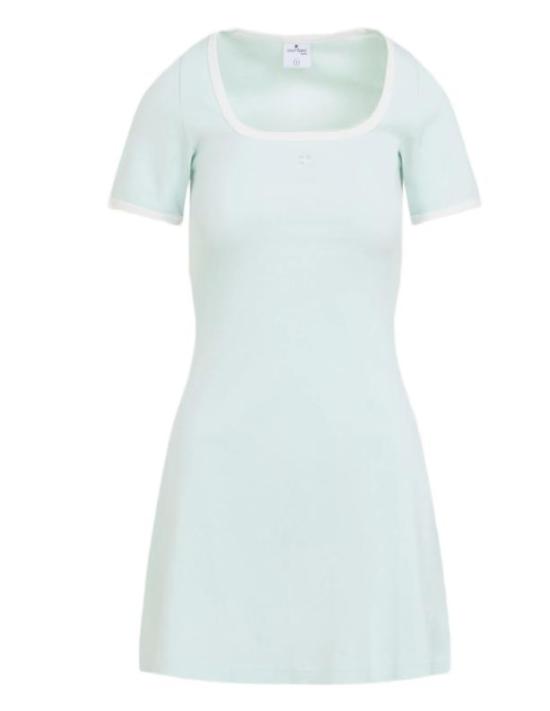 COURREGES Women Mid Skirts 126JRO776JS0203 B216 LIGHT MINT HERITAGE WHITE