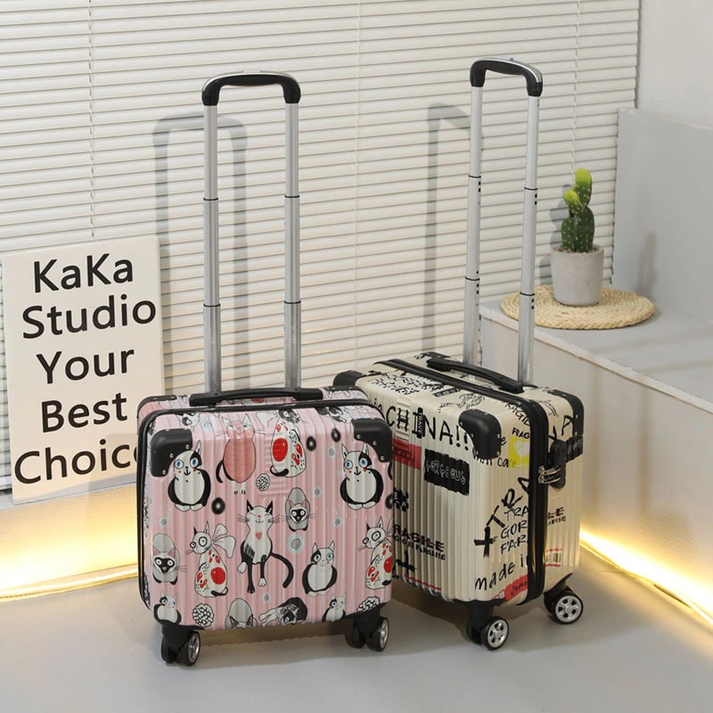 スーツケース 小型 旅行 女子 学生 トロリーケース 耐久性 落書き ミニ 18 インチ 搭乗 パスワード 漫画 スーツケース メンズ
